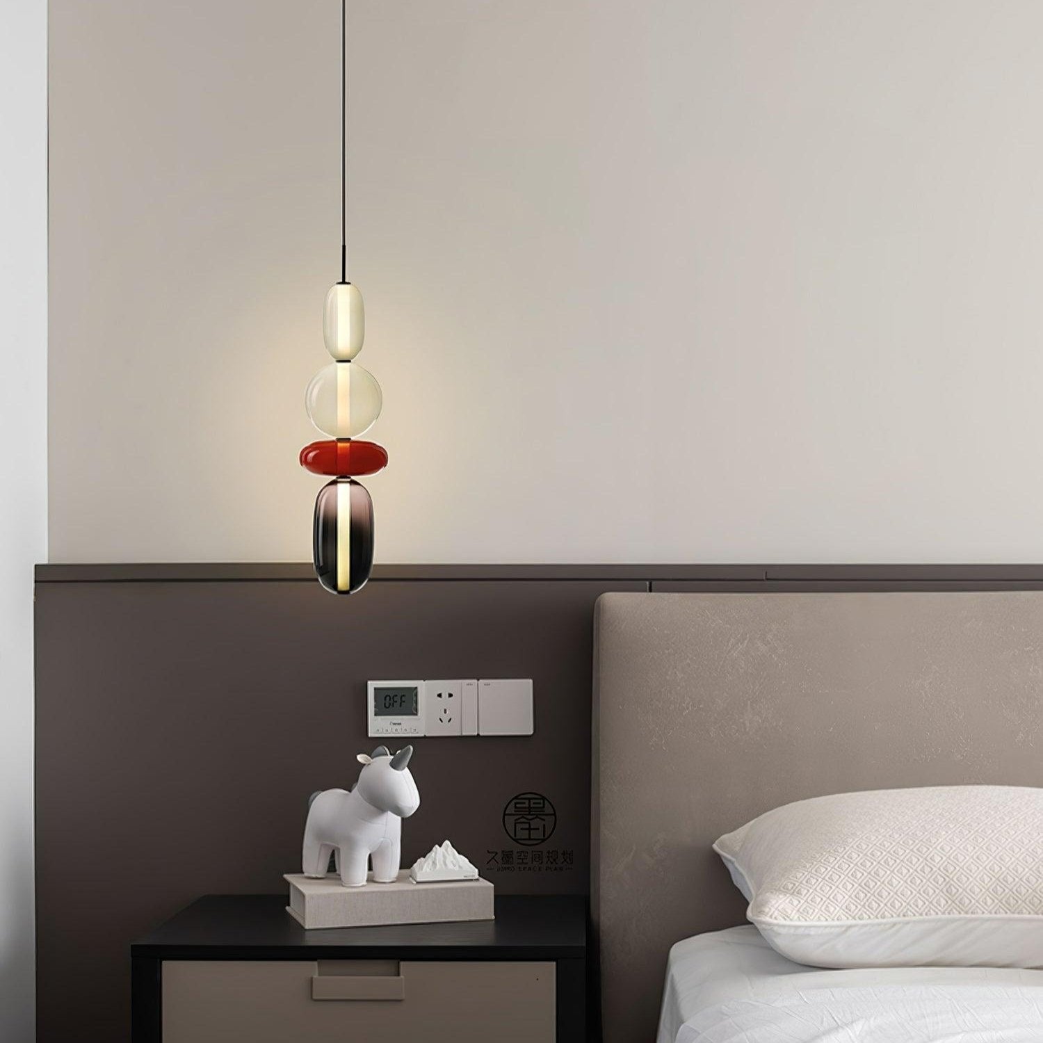 Suspension en Verre Candie – Éclairage LED en Verre Vibrant pour un Intérieur Élégant