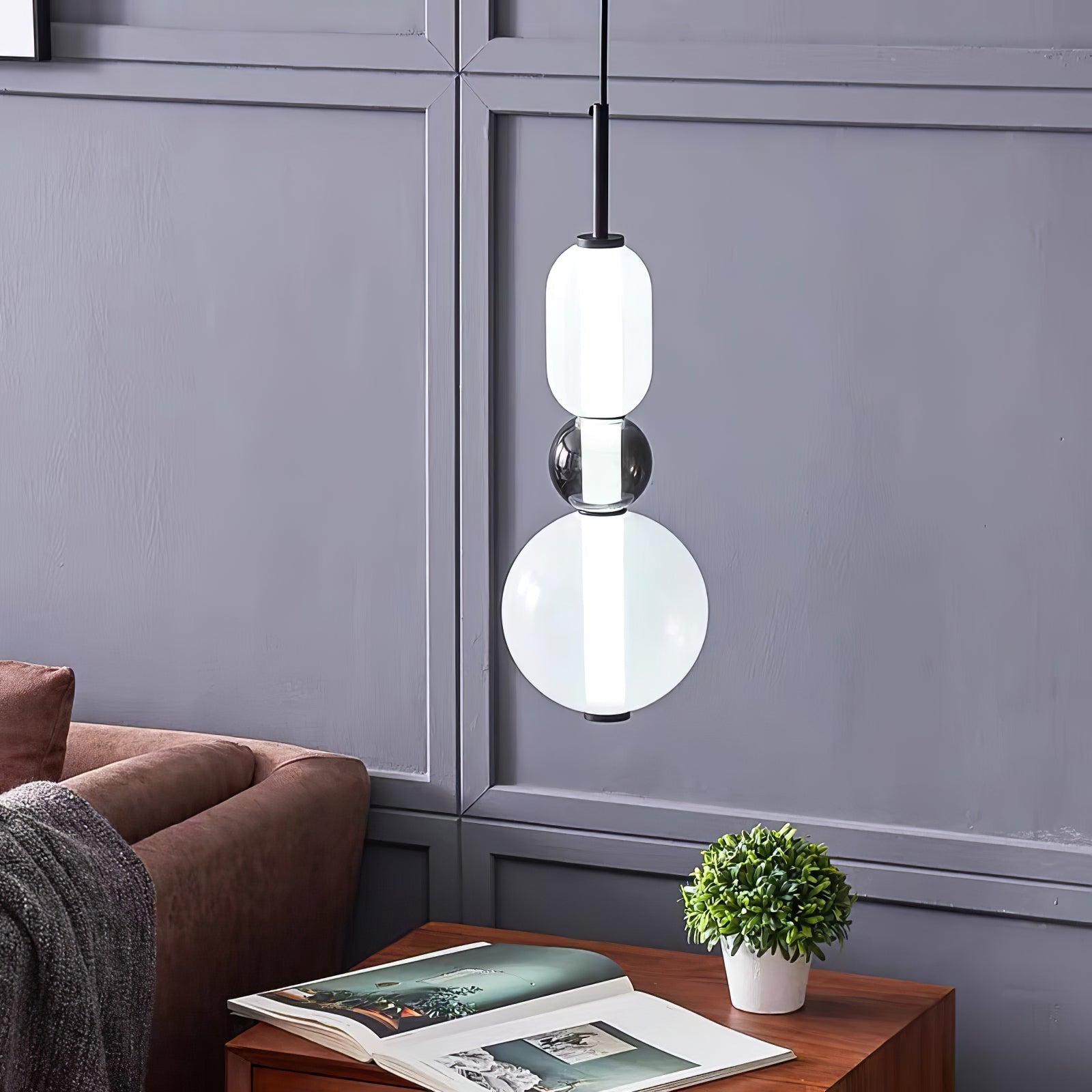 Suspension en Verre Candie – Éclairage LED en Verre Vibrant pour un Intérieur Élégant