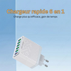 LuxCharge Elite Chargeur USB Multilader 6-en-1 | Chargement sans effort pour plusieurs appareils simultanément