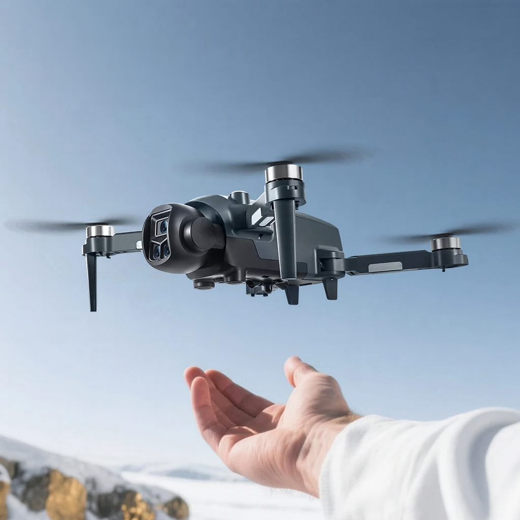AeroPro Drone 4K UHD Double Caméra 5G WIFI Quadcopter Pliable | Drone | Drone Professionnel avec Moteur Brushless, FPV & Photographie Aérienne
