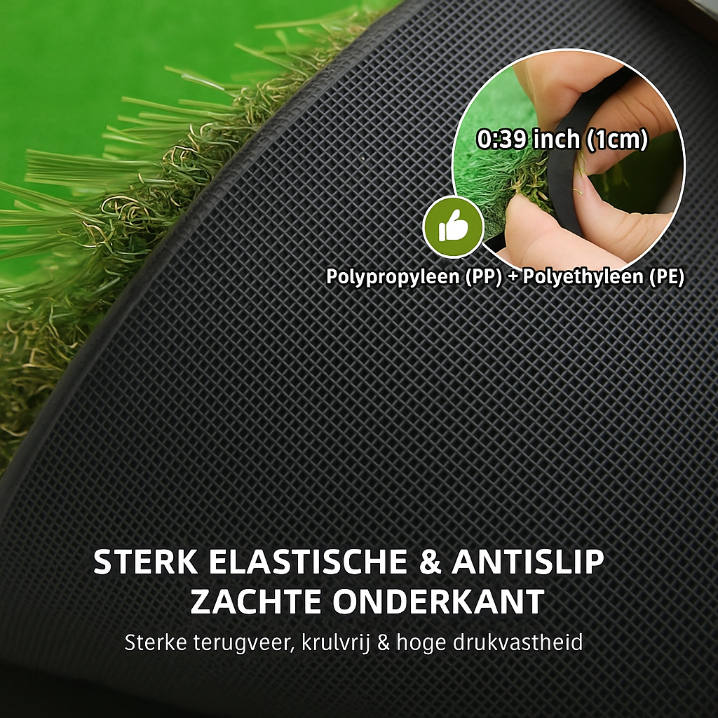Tapis de Putting Grande Golf 152×305 cm | Tapis de Golf Intérieur/Extérieur | 3 Trous avec Drapeaux & Coupes pour Entraînement