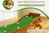 SIYA – Tapis de Putting de Golf avec Retour Automatique de Balle | Tapis de Putting avec Base en Bois | Tapis d'Entraînement de Luxe pour Intérieur et Extérieur