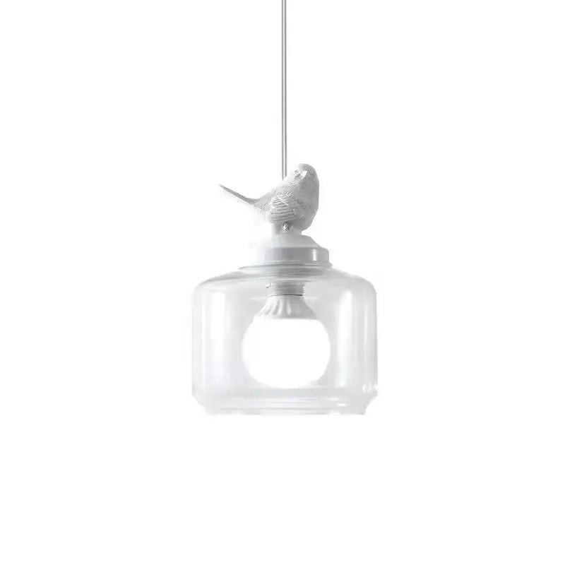 Suspension Inspirée des Oiseaux – Élégance Fantaisiste avec Éclairage Chaud
