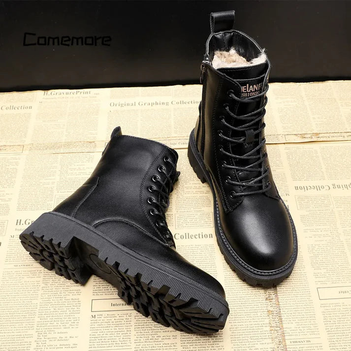 Bottes de neige pour femmes | Bottines chaudes et imperméables avec doublure en peluche