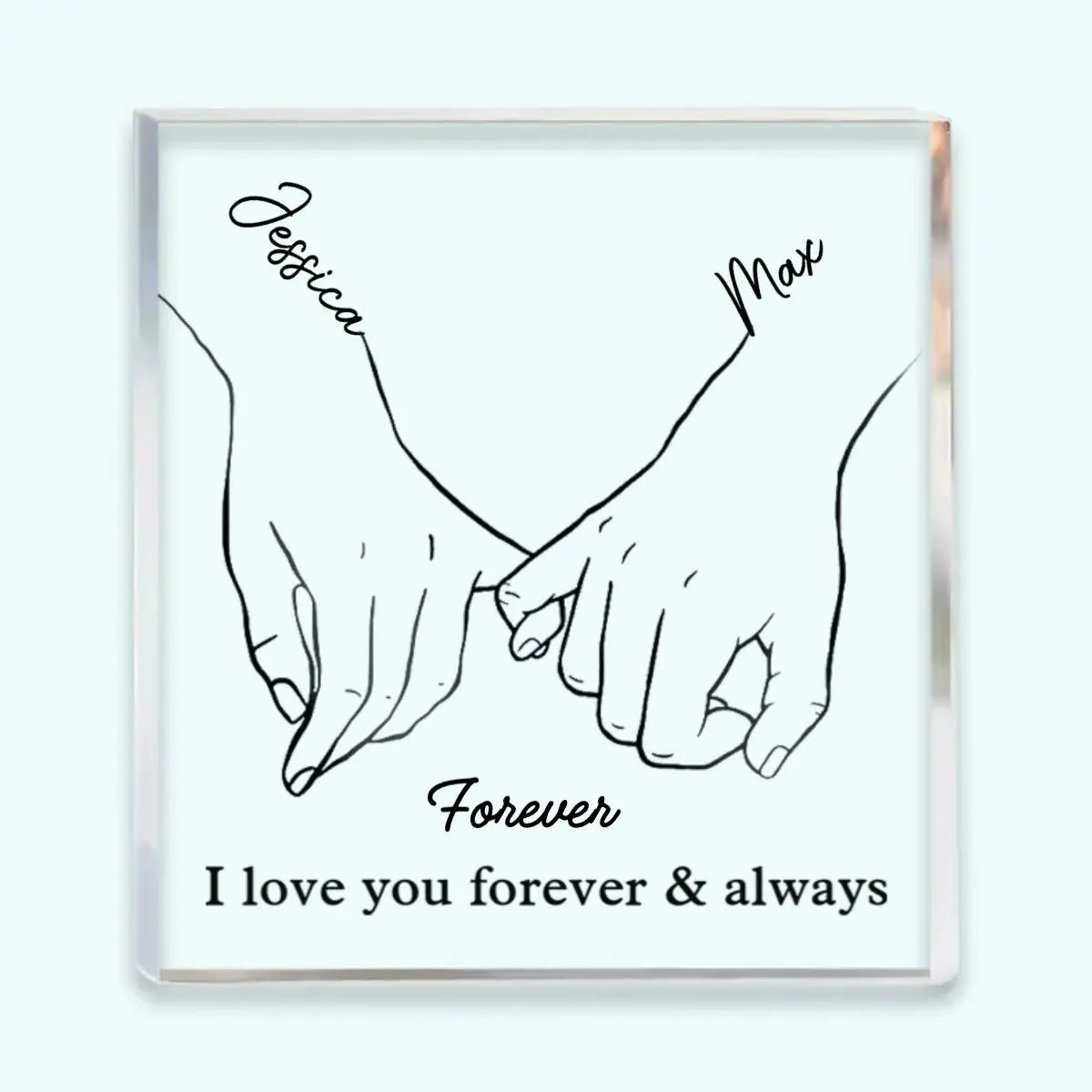 AcryLove | Une plaque acrylique personnalisée qui capture la beauté de votre amour