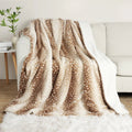 WILDCOZY – Couverture Douillette en Peluche avec Motif de Cerf – Réversible