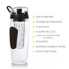 AquaLuxe Prestige Bouteille Infuseur de Fruits | Bouteille de 1000 ml sans BPA pour des infusions rafraîchissantes et saines