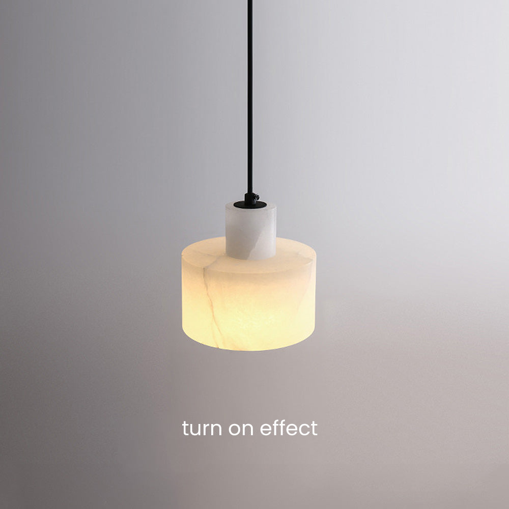Suspension en Marbre Blanc Scandinave – Élégance Minimaliste pour Intérieurs Modernes