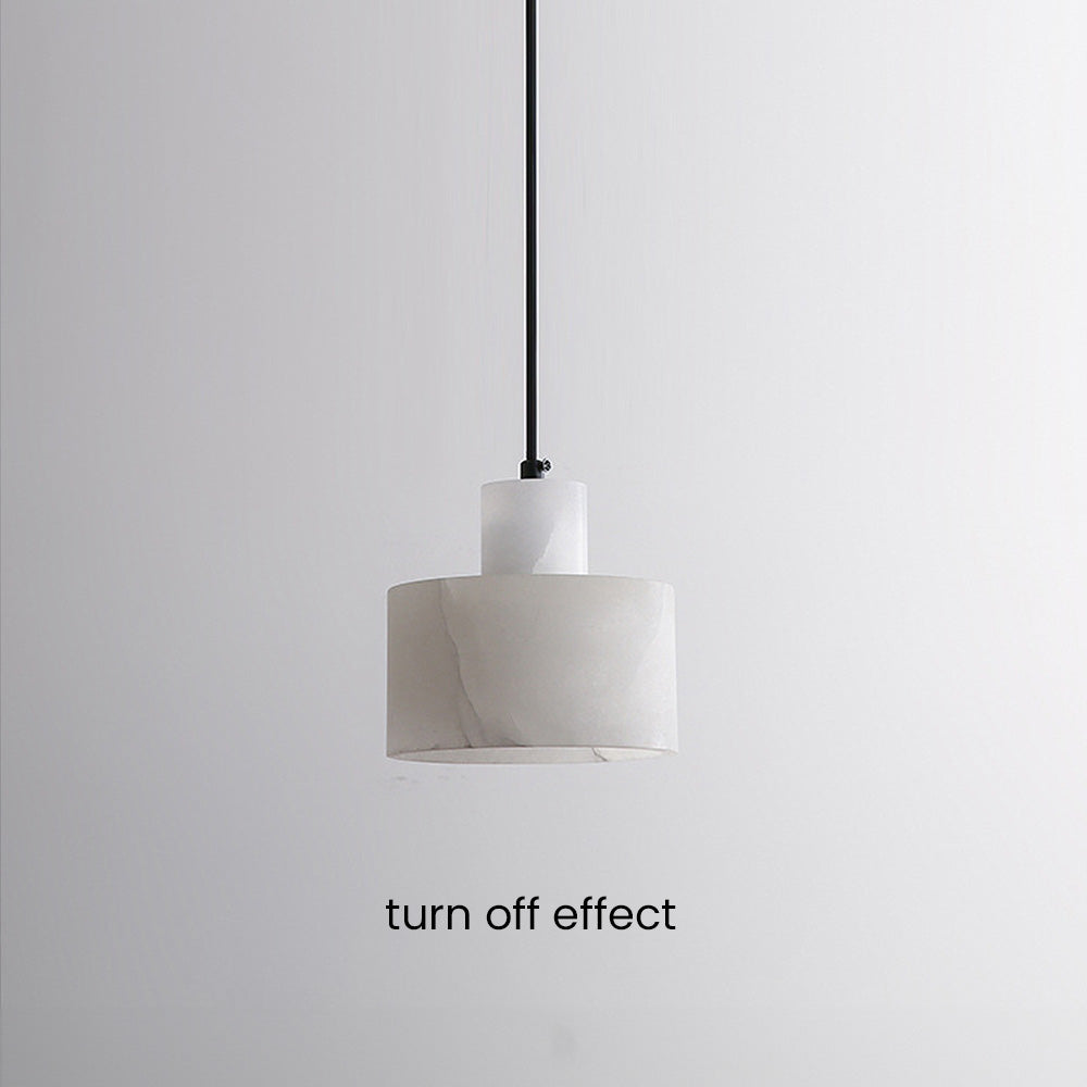 Suspension en Marbre Blanc Scandinave – Élégance Minimaliste pour Intérieurs Modernes