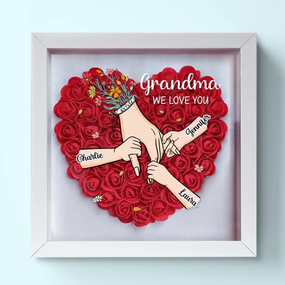 FloraFrame | Ajoutez vos noms et un message d'amour pour rendre ce cadeau aussi spécial que votre lien avec maman