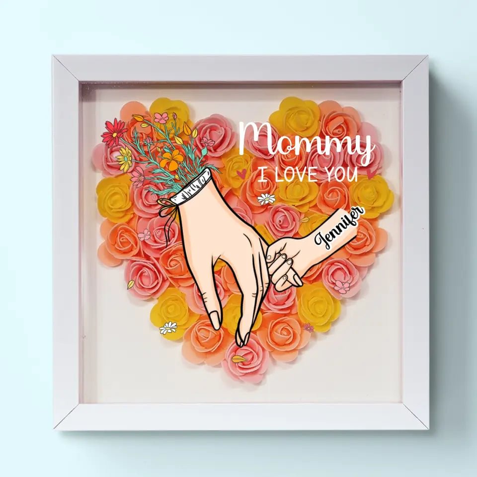 FloraFrame | Ajoutez vos noms et un message d'amour pour rendre ce cadeau aussi spécial que votre lien avec maman