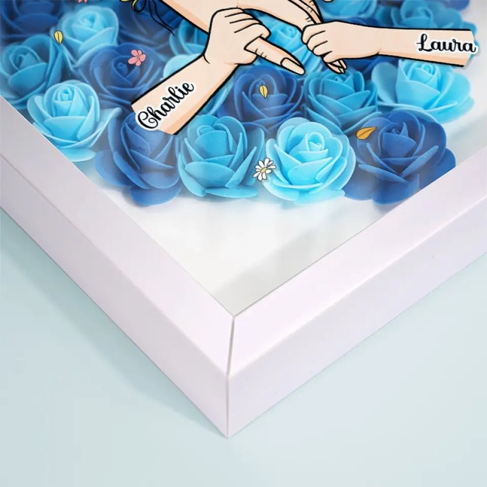 FloraFrame | Ajoutez vos noms et un message d'amour pour rendre ce cadeau aussi spécial que votre lien avec maman