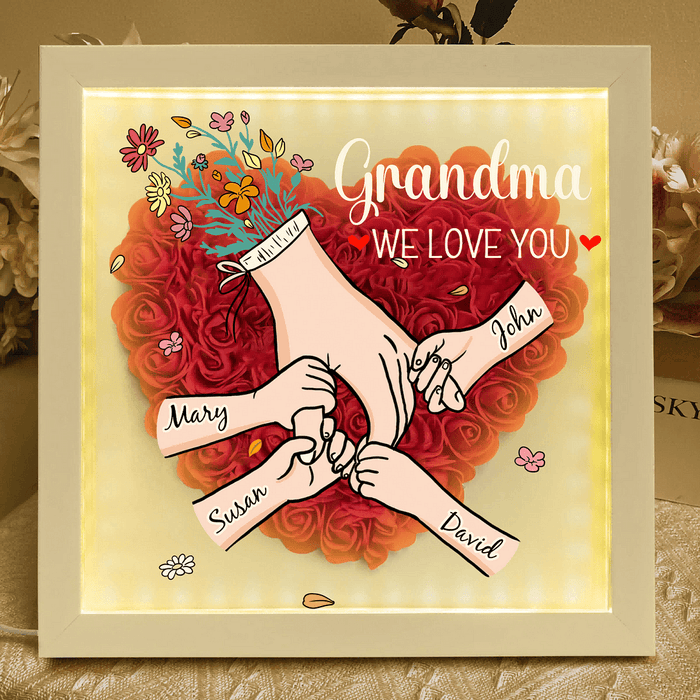 FloraFrame | Ajoutez vos noms et un message d'amour pour rendre ce cadeau aussi spécial que votre lien avec maman