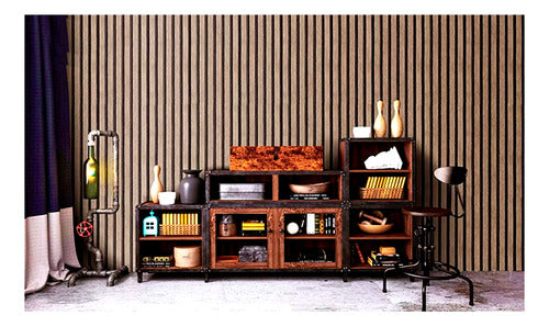 LuxeWood Papier Peint Autocollant 3D | Effet bois texturé et lavable pour un environnement élégant et moderne
