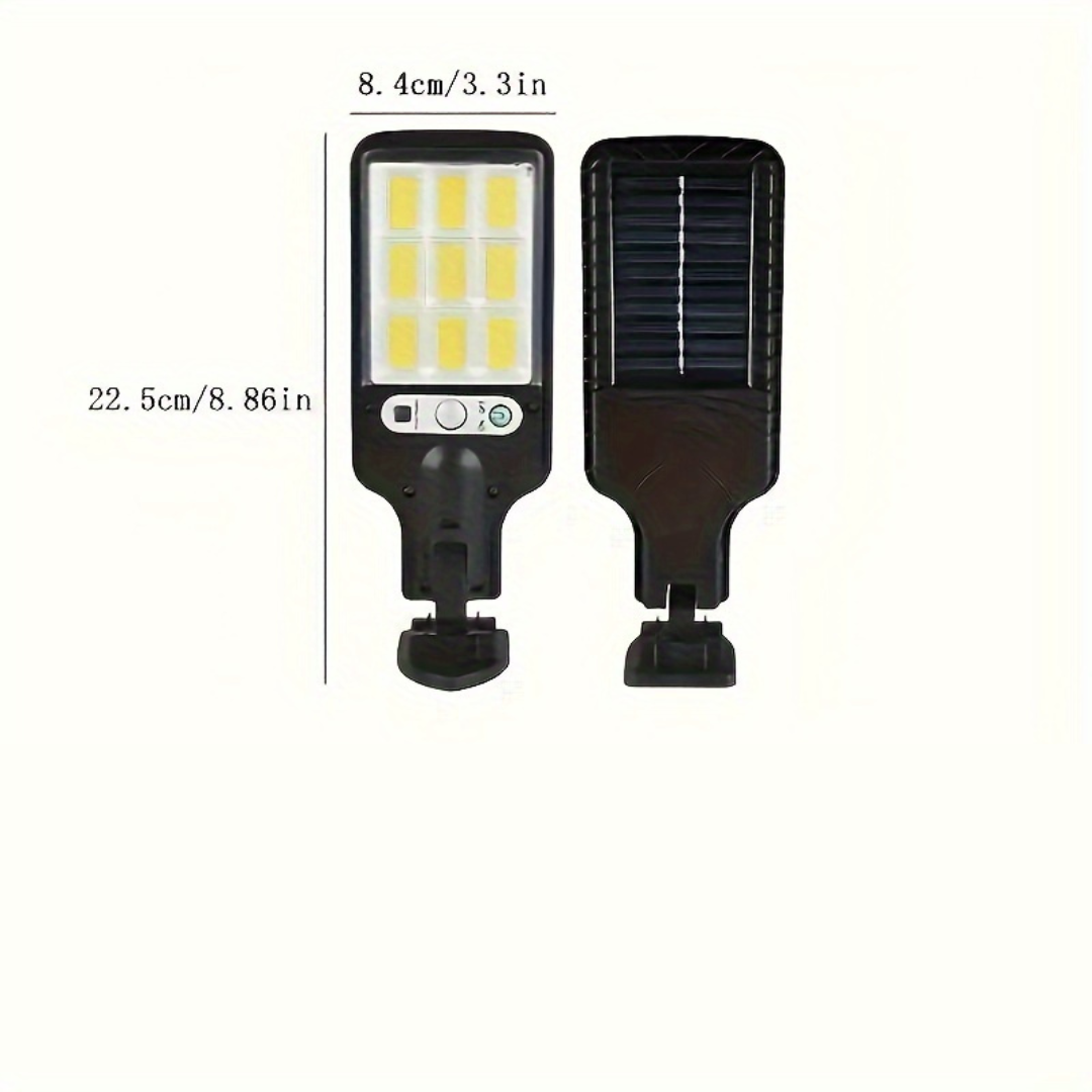 OpulentRay 2000W Lampe de Rue Solaire | Éclairage extérieur sophistiqué avec télécommande et capteur de mouvement réglable pour une sécurité et une élégance ultimes