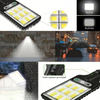 OpulentRay 2000W Lampe de Rue Solaire | Éclairage extérieur sophistiqué avec télécommande et capteur de mouvement réglable pour une sécurité et une élégance ultimes