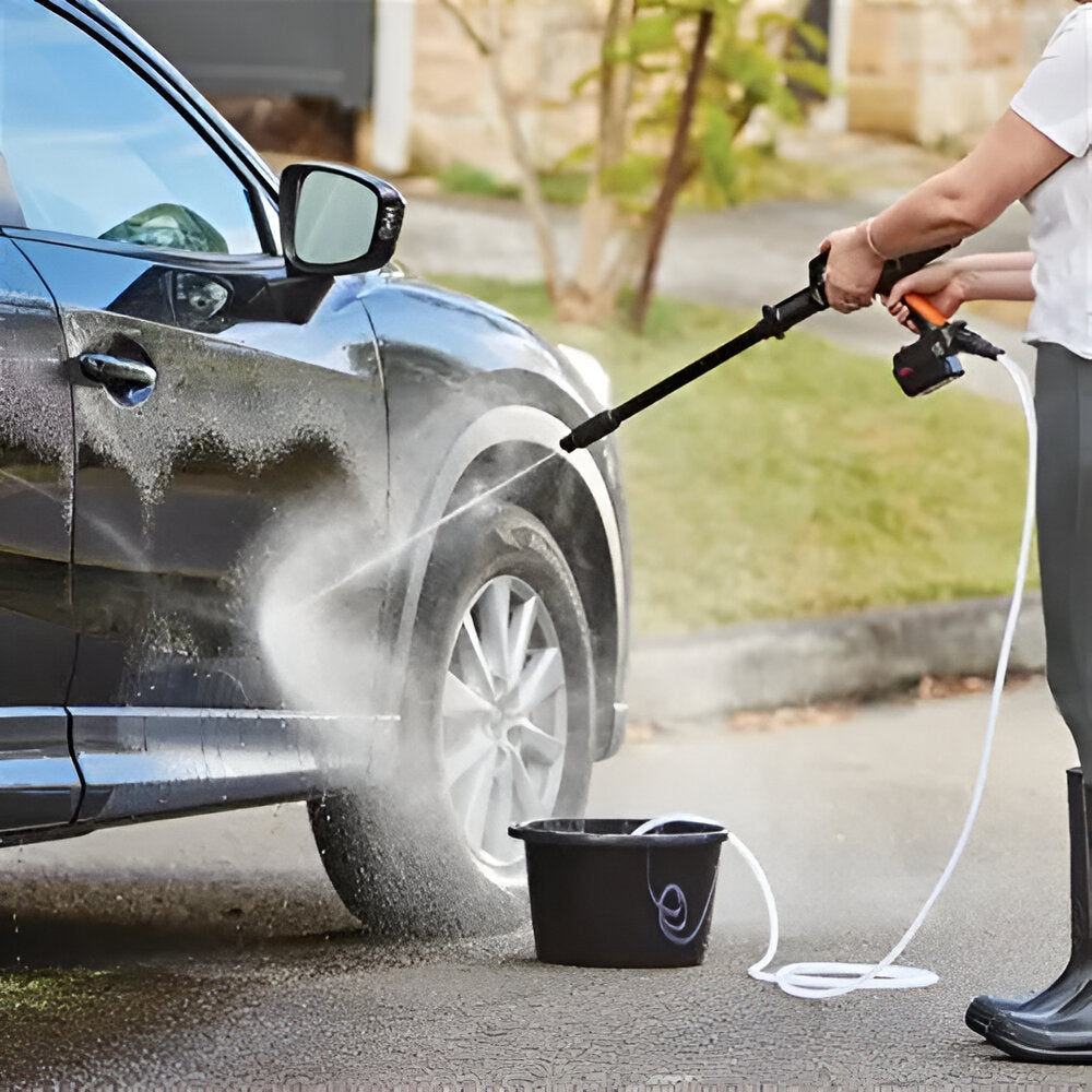LuxoSpray Nettoyeur Haute Pression Sans Fil | Un nettoyage puissant et sans effort pour votre véhicule en toute liberté
