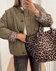 Veste Élégante avec Imprimé Léopard Tendance