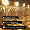 Solutions d'éclairage solaire RadiantAura | Éclairages solaires exquis pour clôtures, terrasses et murs qui rehaussent l'élégance extérieure