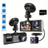 LuxVision Elite 1080P Caméra de Tableau Triple | Vue Avant, Intérieure & Arrière avec Vision Nocturne IR et Enregistrement en Boucle pour une Sécurité Ultime