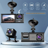 LuxVision Elite 1080P Caméra de Tableau Triple | Vue Avant, Intérieure & Arrière avec Vision Nocturne IR et Enregistrement en Boucle pour une Sécurité Ultime