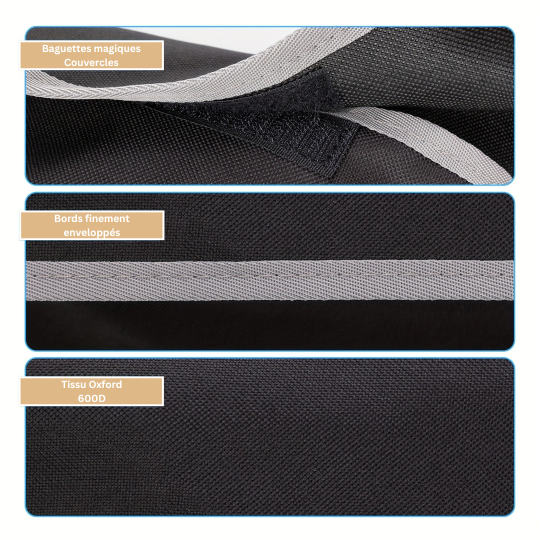 Organisateur de Siège de Voiture LuxuraDrive Elite | Tissu Oxford 600D spacieux avec plusieurs poches pour un rangement optimal du véhicule