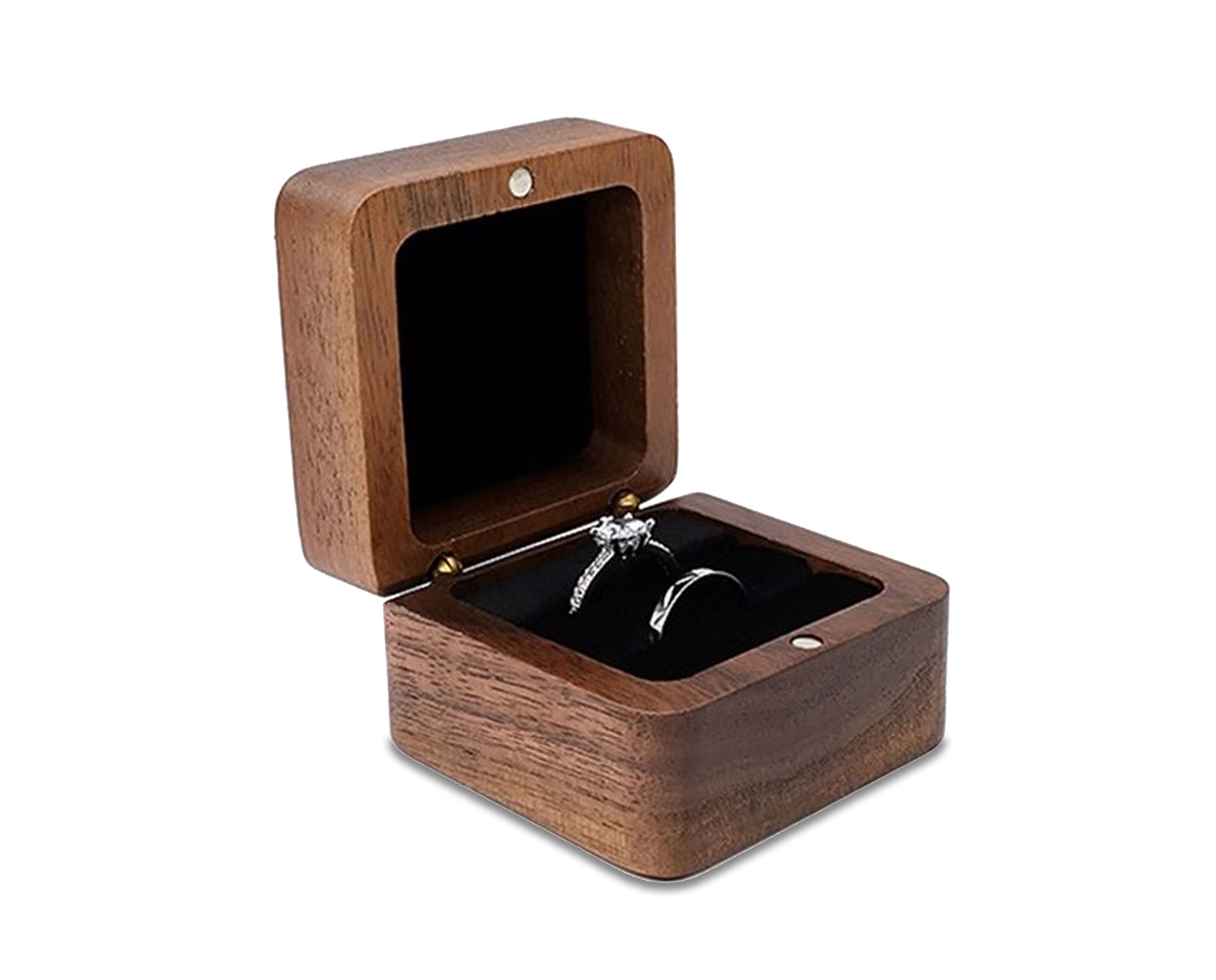 Boîtes en bois | Boîtes à bijoux en bois, Boîtes à alliances, Boîtes à boucles d'oreilles