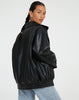 Veste en cuir oversize Los Leren pour femmes – Yara