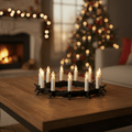 HOLIFLAME – Ensemble de bougies de Noël sans flamme avec lumière LED douce