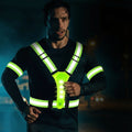 URBANLITE – Gilet de sécurité LED rechargeable avec bandes réfléchissantes pour visibilité
