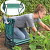 GardenElegance Luxe Kneeler Seat | Tapis de jardinage 2-en-1 polyvalent avec poignées et pochette à outils pour un confort et une commodité ultimes
