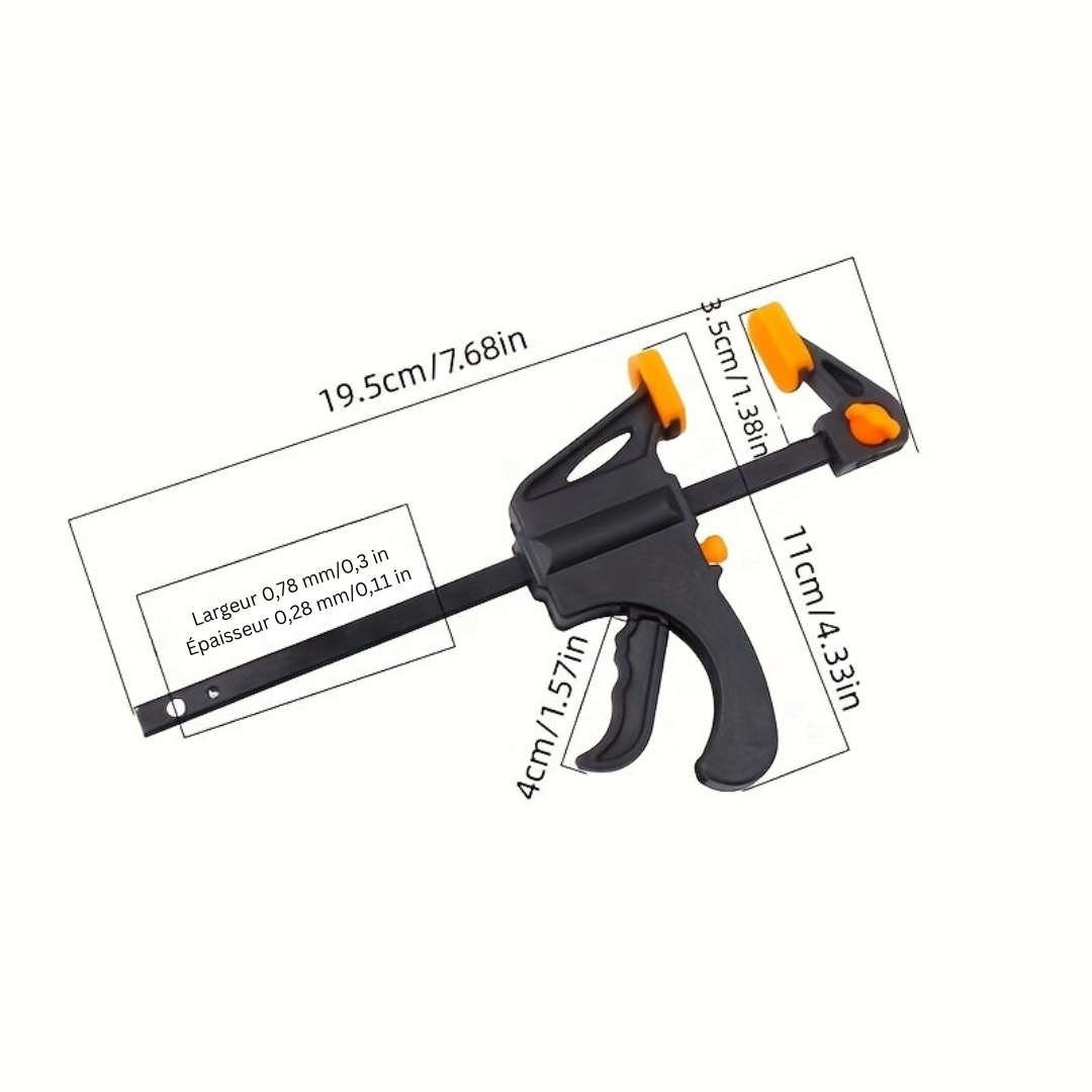 Collection de serre-joints F-ArtisanGrip Luxe | Serre-joints en fer avec mécanisme à cliquet sans effort pour des projets de menuiserie et de bricolage de qualité supérieure