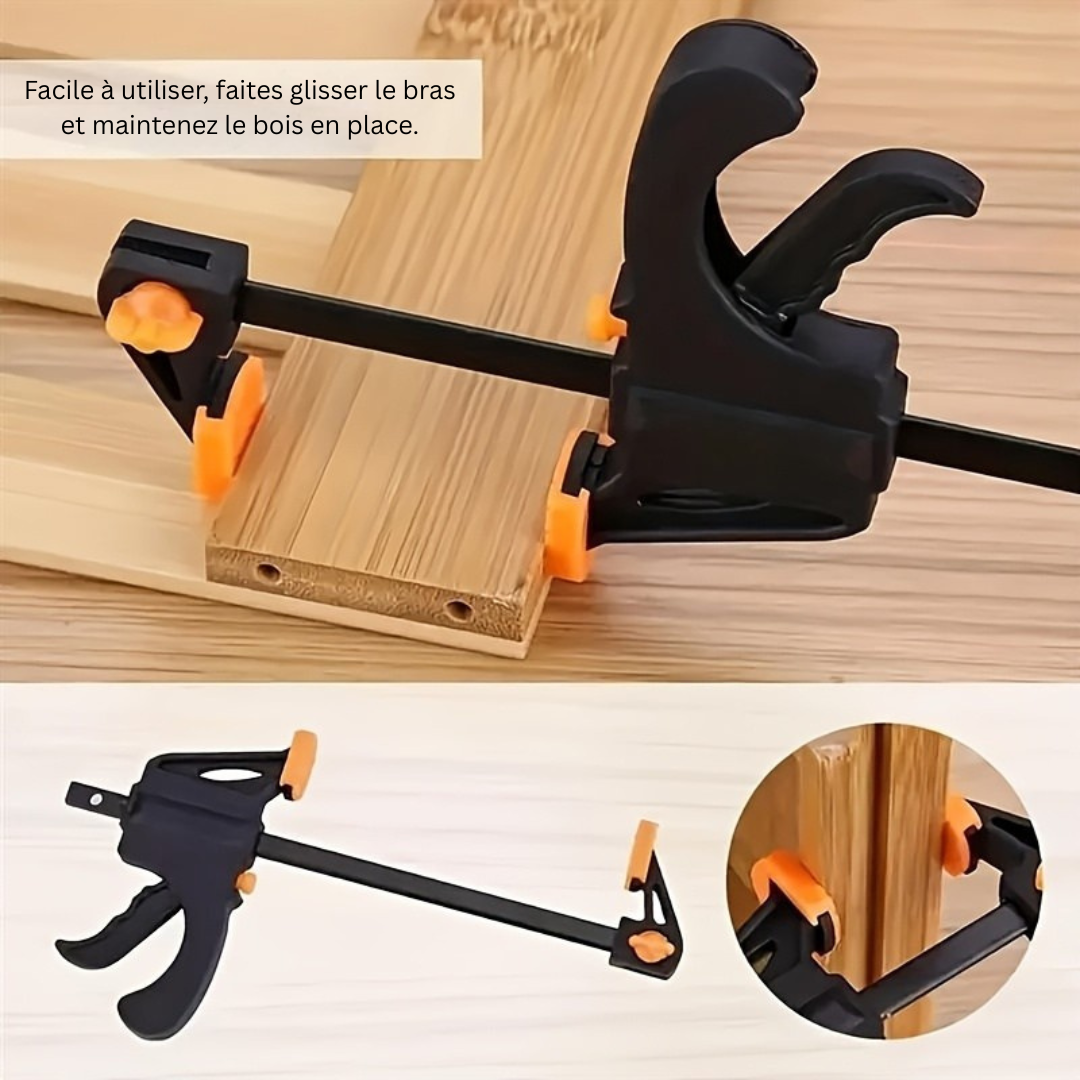Collection de serre-joints F-ArtisanGrip Luxe | Serre-joints en fer avec mécanisme à cliquet sans effort pour des projets de menuiserie et de bricolage de qualité supérieure