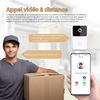 LuxGuard Caméra de Vidéo Porte Sans Fil Intelligente | Sonnette WiFi avec Détection de Mouvement et Vision Nocturne pour une Sécurité Ultime