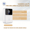 LuxGuard Caméra de Vidéo Porte Sans Fil Intelligente | Sonnette WiFi avec Détection de Mouvement et Vision Nocturne pour une Sécurité Ultime