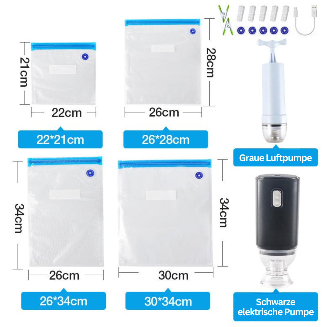 10 Sacs de mise sous vide réutilisables – FreshGuard
