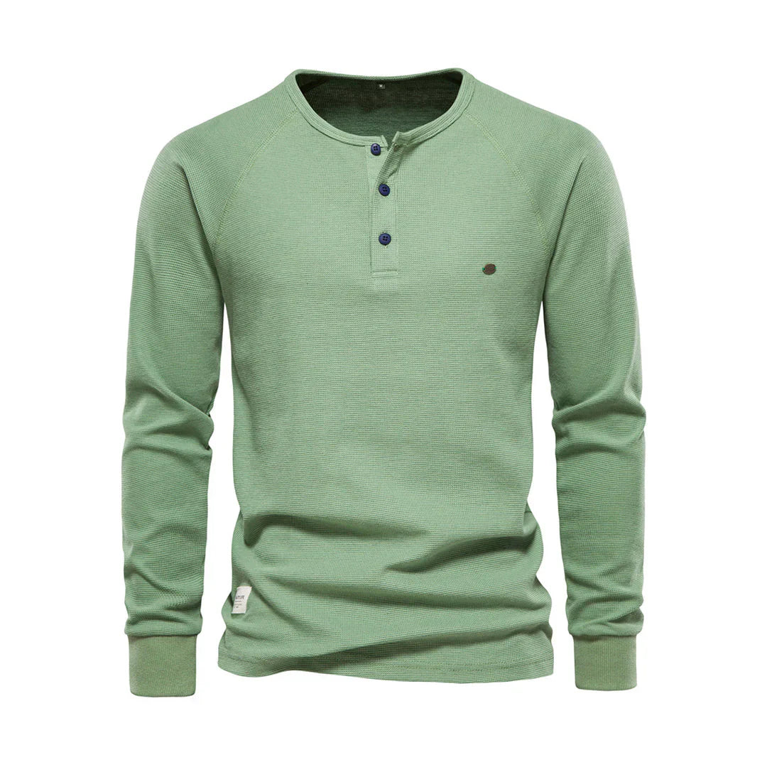 Chemise Heren à manches longues et col rond