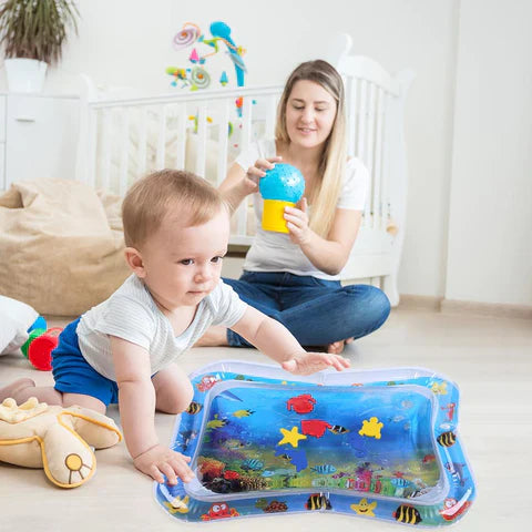 Tapis de jeu aquatique AquaDream | Tapis de jeu gonflable souple pour bébés et enfants en bas âge