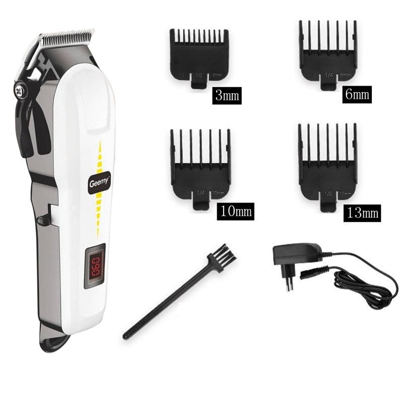 Simple & rapide à couper | Tondeuse professionnelle sans fil avec lames de précision aiguisées | Convient pour coiffure, barbe, pattes | Autonomie de 4-5 heures | Incl. peignes 3/6/10/13 mm | Longueur de coupe minimale 0,5 mm