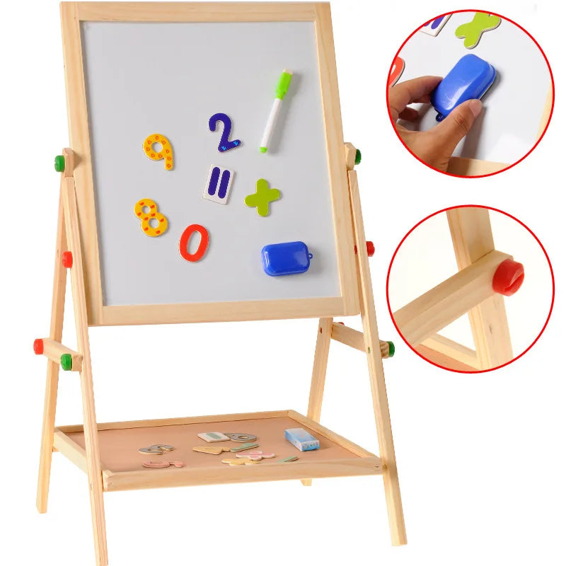 ArtMaster Chevalet d'Art Double Face - Aventures Éducatives pour Petits Artistes