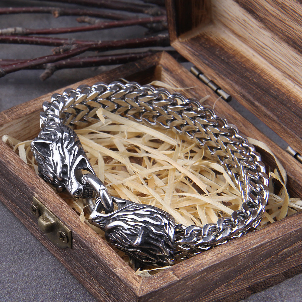 Bracelet Viking Wolf Charm – Ragnar