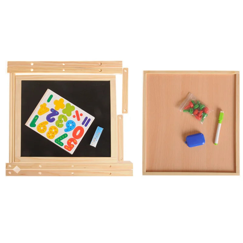 ArtMaster Chevalet d'Art Double Face - Aventures Éducatives pour Petits Artistes