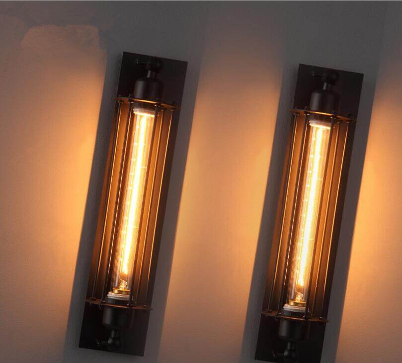 Applique industrielle rétro E27 | Lampe murale classique avec design LED moderne pour la décoration d'intérieur