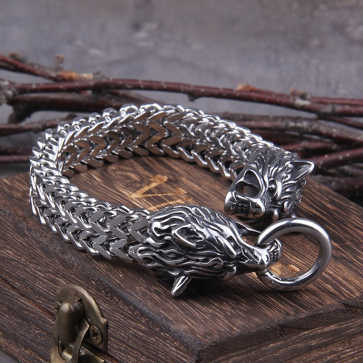 Bracelet Viking Wolf Charm – Ragnar