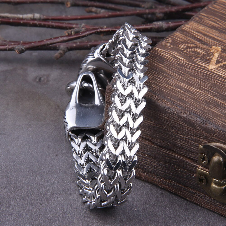 Bracelet Viking Wolf Charm – Ragnar