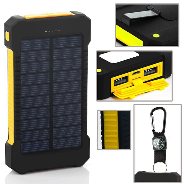 Banc solaire étanche | Chargeur LED pour smartphones, vélo et camping