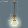 Suspension LED - Design Nordique avec Style Simple - Idéale pour l'Éclairage de la Salle à Manger, de la Cuisine et du Salon