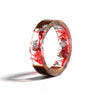 Bague en résine de bois transparente