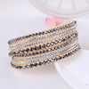 Bracelet en strass à plusieurs couches