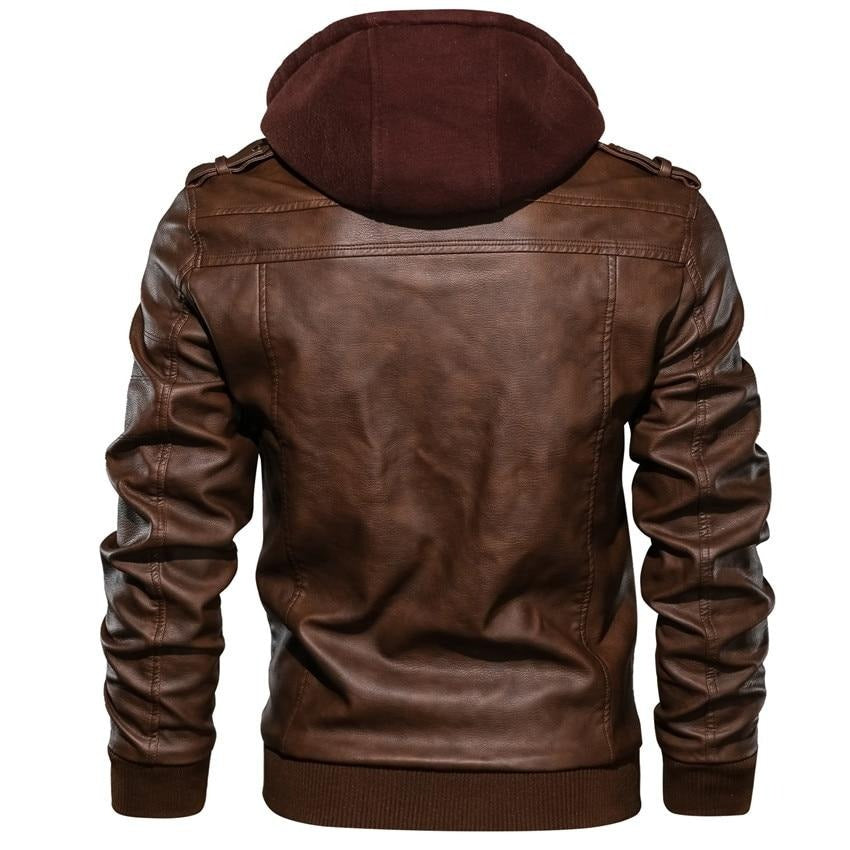 Veste de Moto pour Homme en Cuir Synthétique – Dane